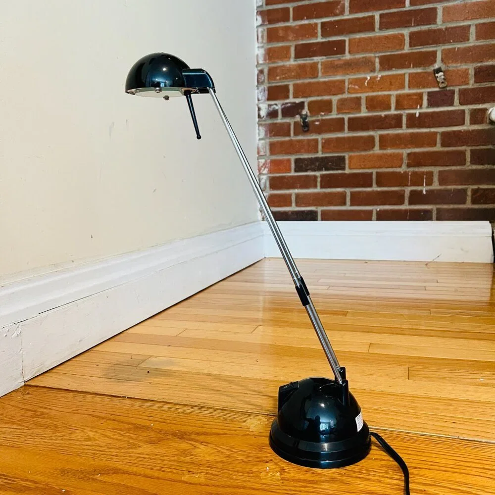 Vintage IKEA Espressivo Black Desk/Table Lamp Adjustable - Works
